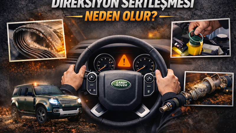 Direksiyon Sertleşmesi Neden Olur? (Land Rover Sahipleri İçin Detaylı Rehber)