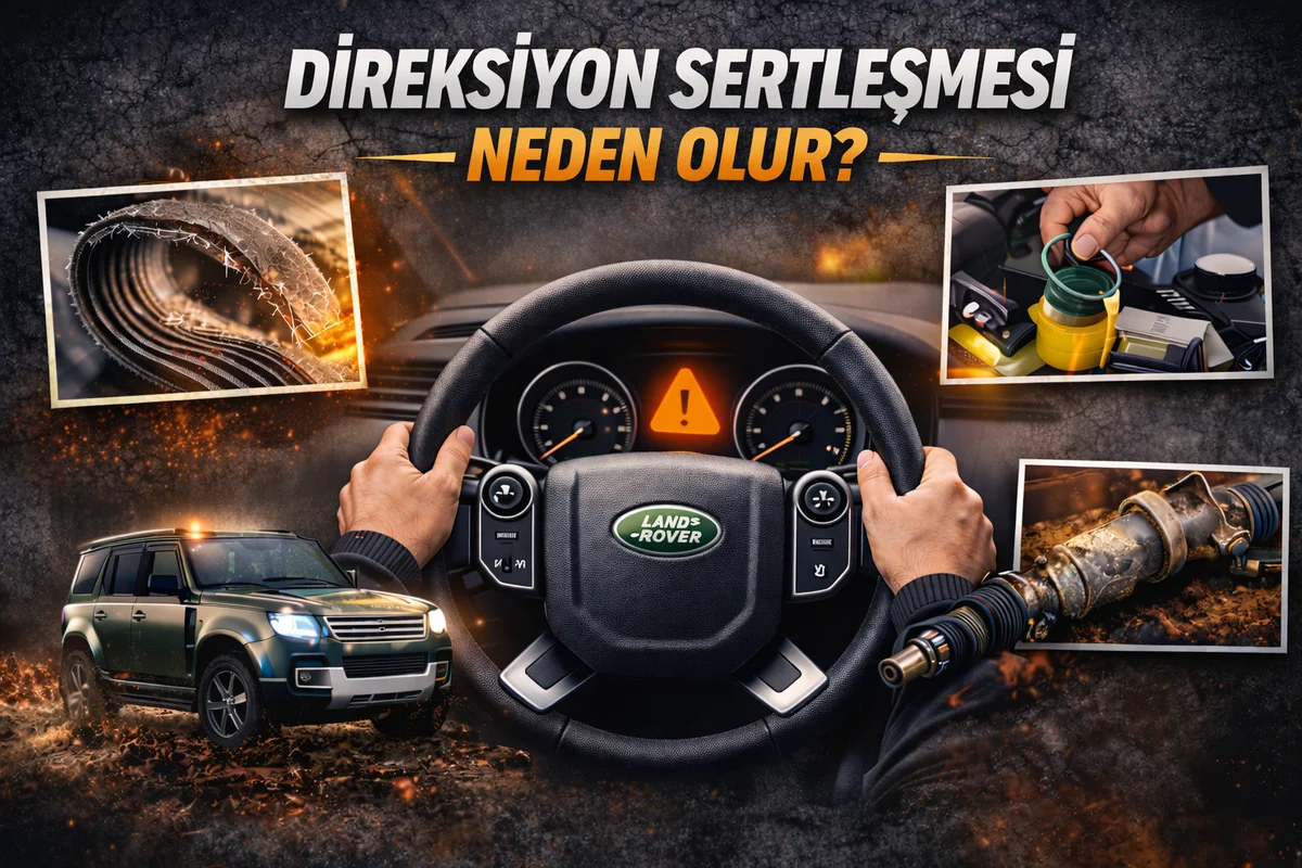 Direksiyon Sertleşmesi Neden Olur? (Land Rover Sahipleri İçin Detaylı Rehber)